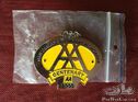 Chromed AA centenary badge of the New Zealand Association