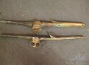 A PAIR OF COMPLETE MG J2/F2/L2 WINDSCREEN STANCHIONS