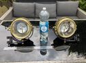 Full Set Of Willocq & Bottin Brass Lamps
