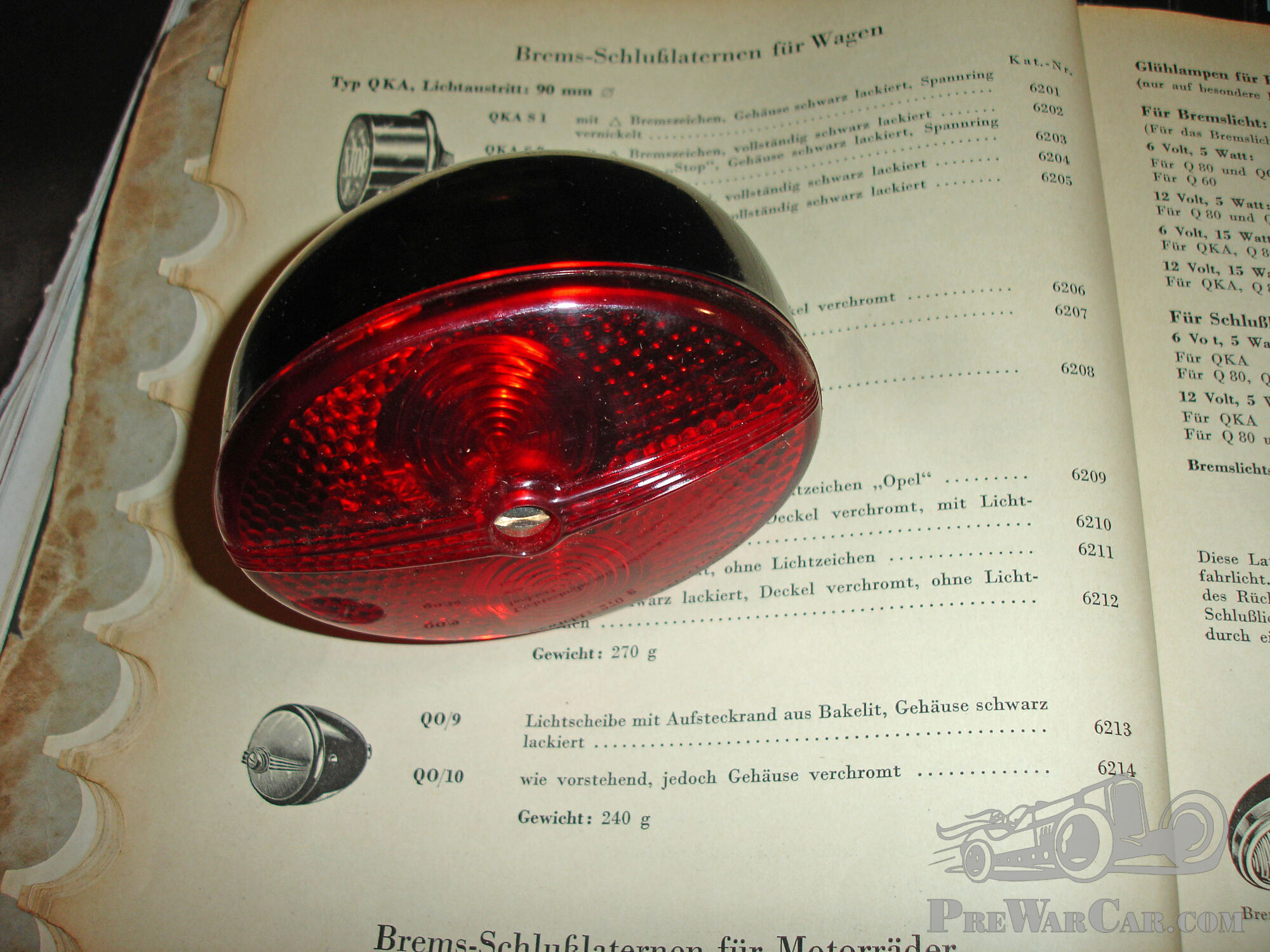 NOS 1930's - 40's Bosch Stop-Tail Lamp