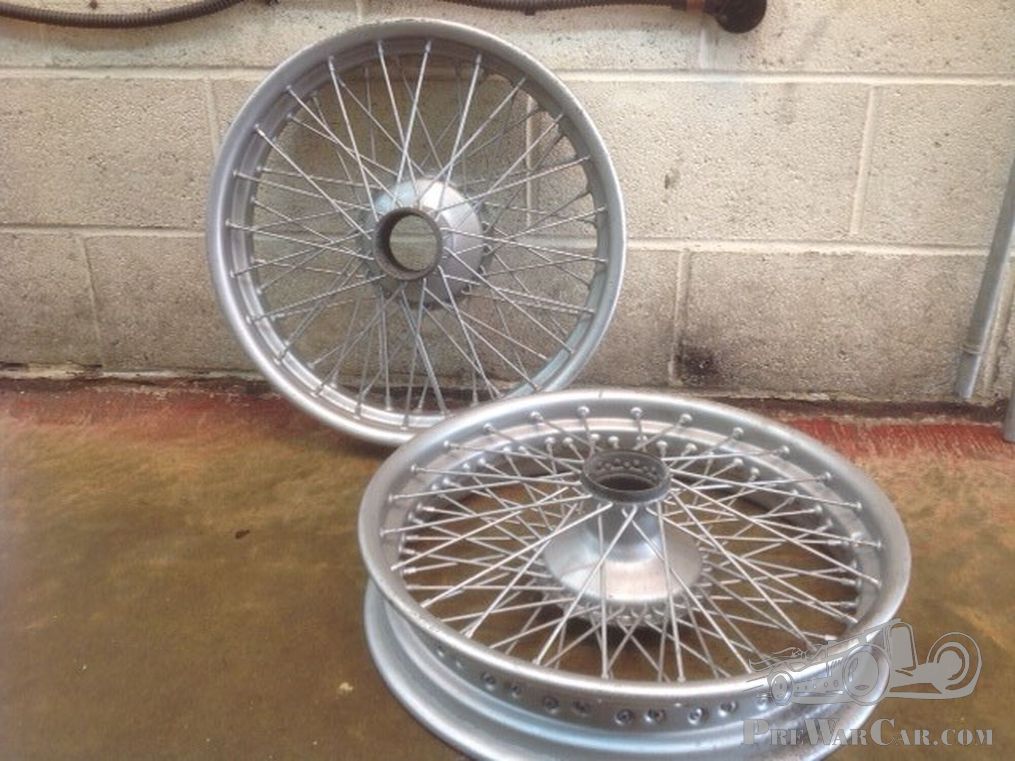 Pair of 20" Rudge Whitworth wire wheels