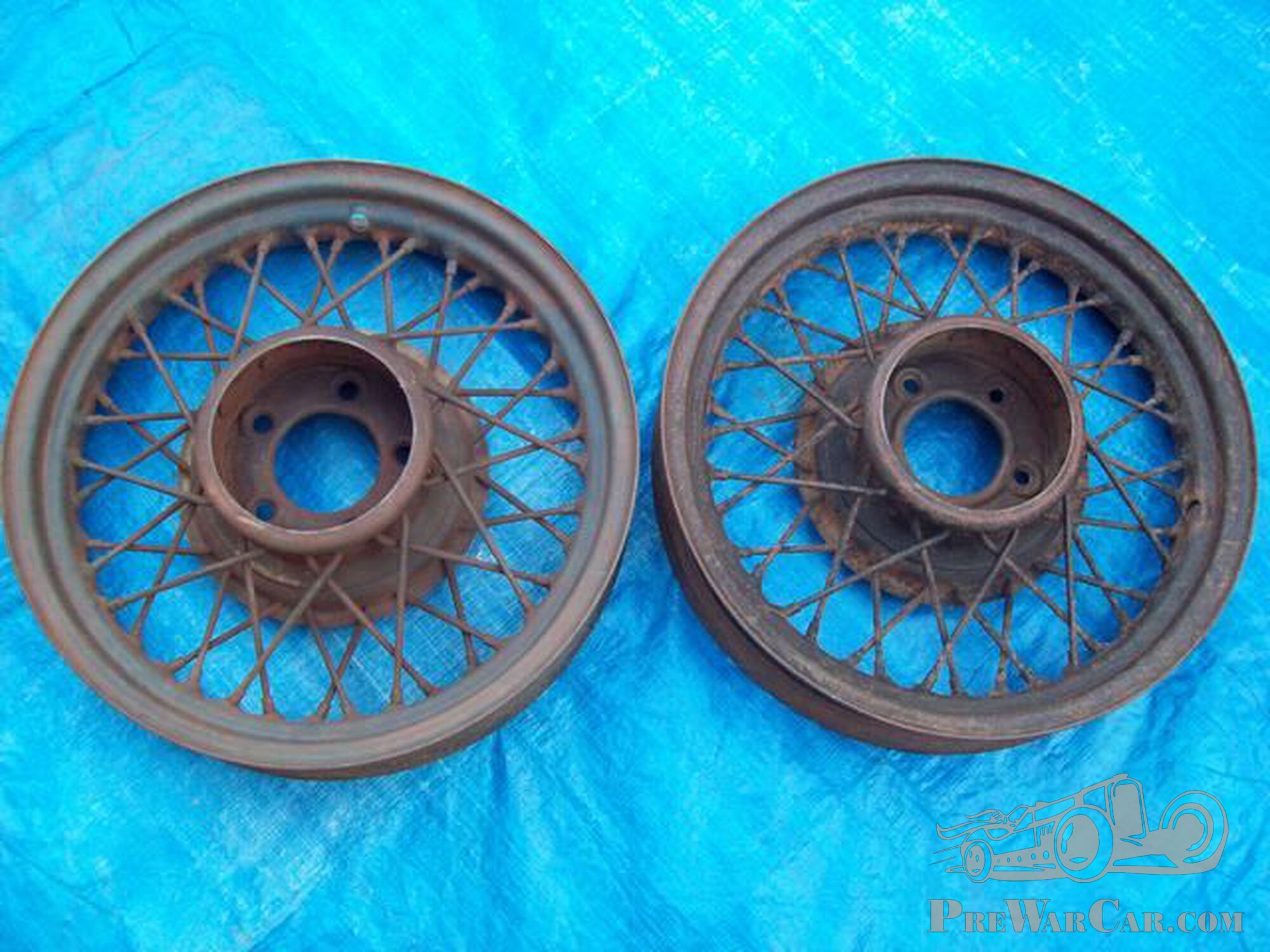 1931, 1932, Chrysler, Plymouth, Dodge, DeSoto, 18 inch Budd wire wheels.