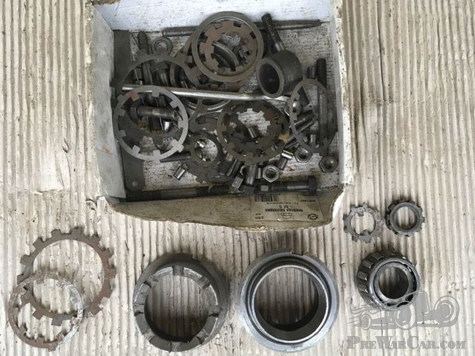 main crankshaft bearings and adjustment rings for Fiat 509