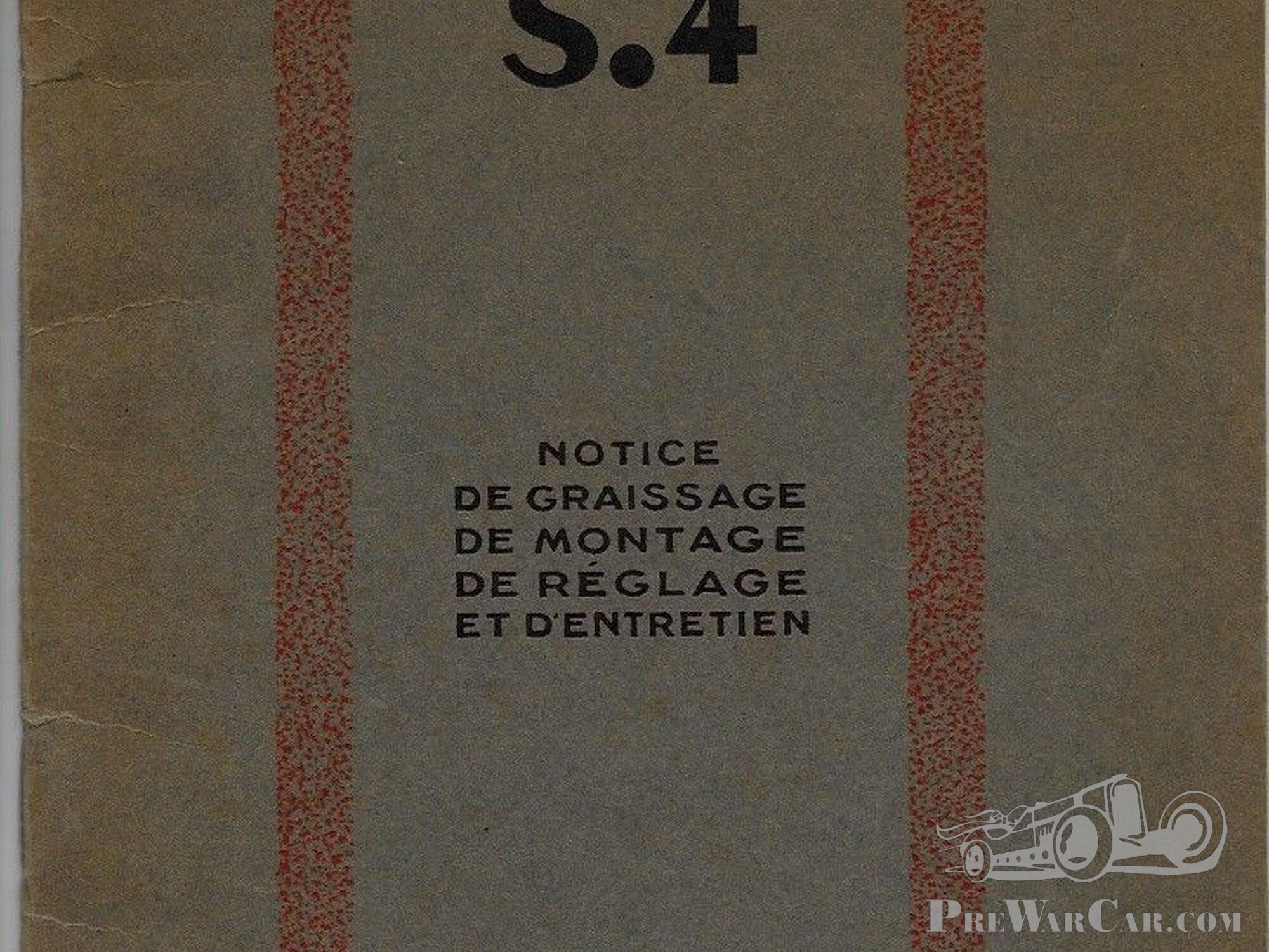 Salmson S4 notice entretien