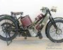 Scott Squirrel 486 cc watercooled two-stroke twin 1923