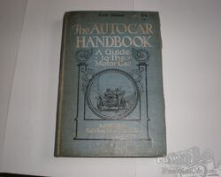 Autocar Handbook based on motor car act as of 1903