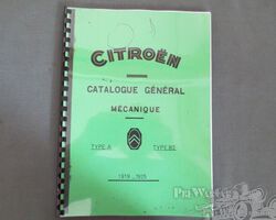 Citroën documentation (parts book) for Citroën