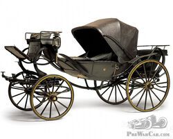 Cesare Sala Caleche with Leather Suspension 1890 for sale