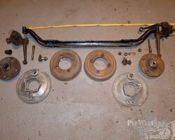 a variety of cyclecars axles (front & rear) for a variety of French cars