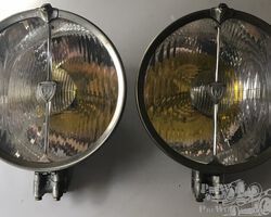 Pair of 12"Marchal head lights for Hispano Suiza