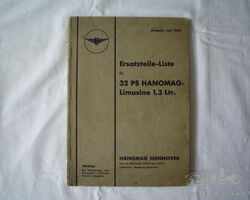Hanomag 1,3 /1939 Ersatzteilliste
