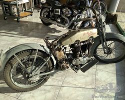 1920 Harley Davidson F model and sidecar