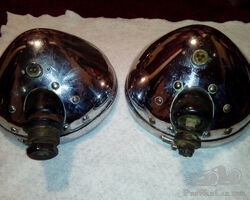Vintage 11" Headlights Possibly Bosch?