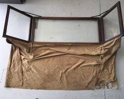 Early Auster foldable rear windscreen