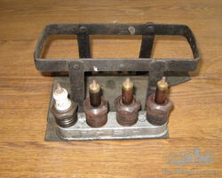 Under Bonnet Spare Oil Can & Spare Spark Plug Holder FABA