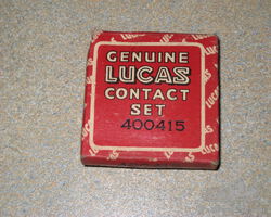 Set of new old stock original LUCAS contact set 400415