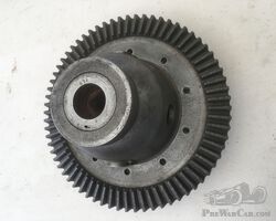 Circa 1911 de Dion Bouton differential crown wheel, centre and star gears.