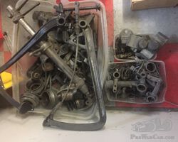 Delage DI - Front axle, Firewall, Steering-column, suspension