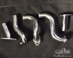 6c 1750 Set of Polished Steel Water Pipes