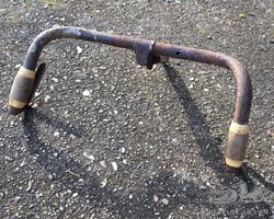 Veteran Bicycle Handlebars, Inverted Brake Levers, Cork Grips And Fittings