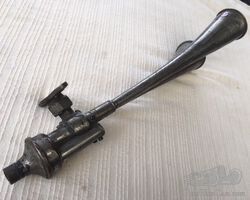 Four flute horn with attractive mount.  Of unknown origin for restoration.
