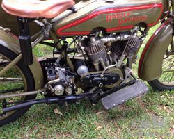 Harley Davidson JD with sidecar