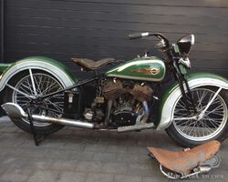 Harley-Davidson model VFD 1340cc with sidecar. 1936
