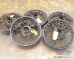 Set of five 17" wire wheels