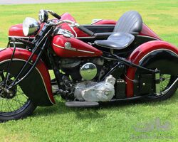 Indian Big Chief with sidecar