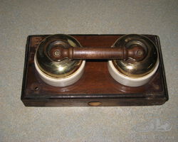 Edwardian Special Dual Tandem Magneto Switches Porcelain/Brass