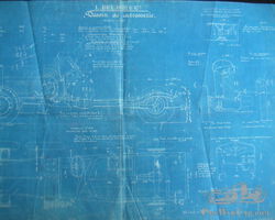 Delage Factory Blue Print Original