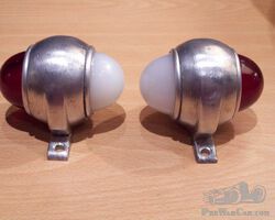 SOLD . Pair red & white sidelights. Possible NOS.