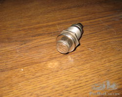 Marchal nickle plated switch, twist action, New Old Stock