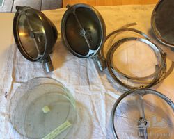 Large collection of Marchal Headlights and parts