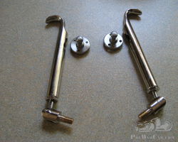 Pair of Reproduction Bugatti Bonnet Catches Touring T40, T38, T43 etc.