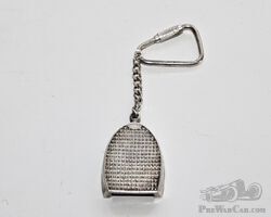 Sterling Silver Bugatti Radiator Key ring