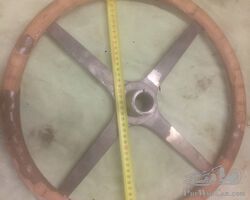 AMILCAR SPRUNG STEEL STEERING WHEEL