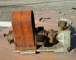 Rare, Accessory Early Model T Ford Bosch Magneto Drive and Correct Magneto. A great early piece of Model T speed equipment for vintage speedsters, racers, etc..