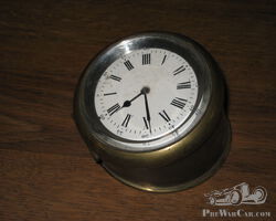 Edwardian or Early Vintage Angled Car Clock