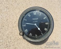 Jaeger clock for Bugatti or cyclecar