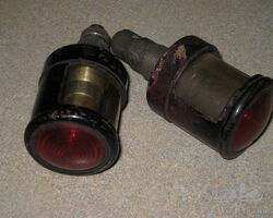 Original Pair of Small Tail/Number Plate Lamps