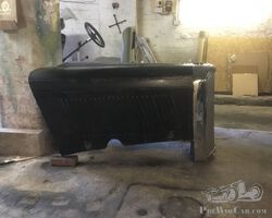 Derby Bentley radiator and louvered bonnet