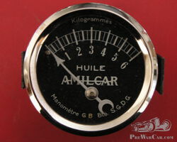 Amilcar Oil Pressure Gauge