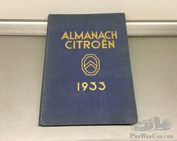 Almanach Citroen 1933