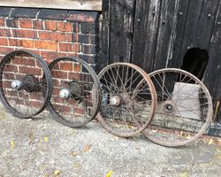 Set of 21 x 2.75 Wheels for a Cyclecar.