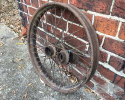 Vintage Cyclecar hubs in 19” wheel. Salmson / Amilcar.
