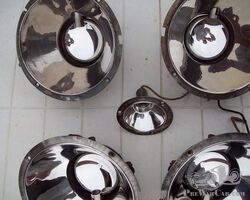 1920s WILLS SAINTE CLAIRE headlight inner reflectors