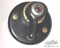 Bakelite trafficator switch, illuminated