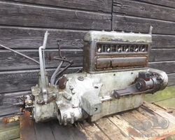 Wanderer W11 Motor mit Getriebe, 2,5 Ltr. - 50 PS
