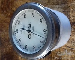 Very rare OS rev counter, 85 mm diameter, 4500 rpm, in working order